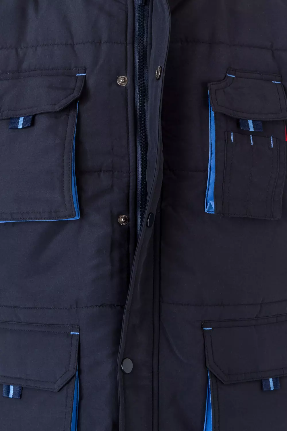 Velilla 205902-61-05, Padded Work Vest, Navy Blue/Sky Blue, image 4