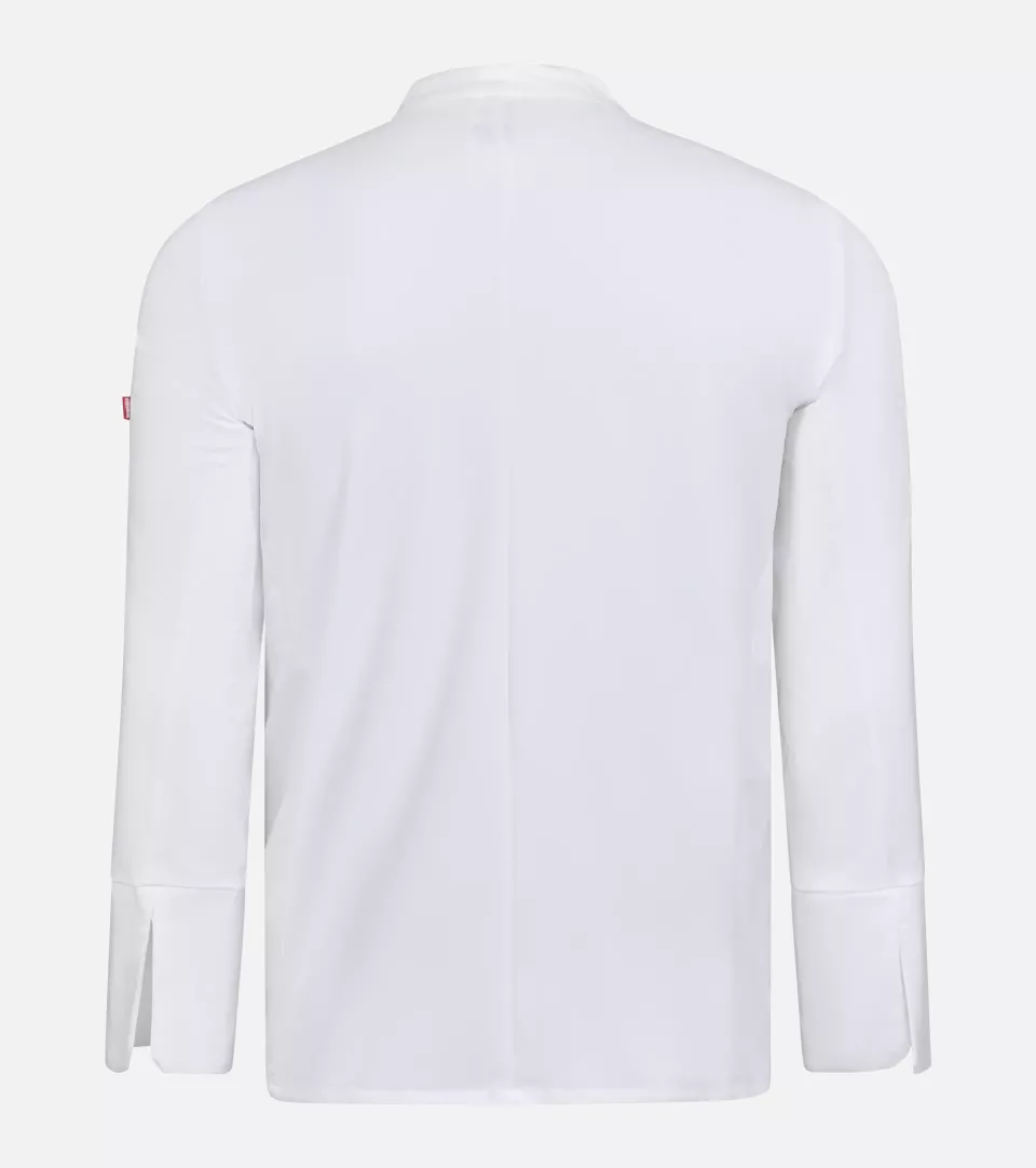 Velilla 405204-07, Long Sleeved Chef Jacket, White, image 4, gallery thumbnail