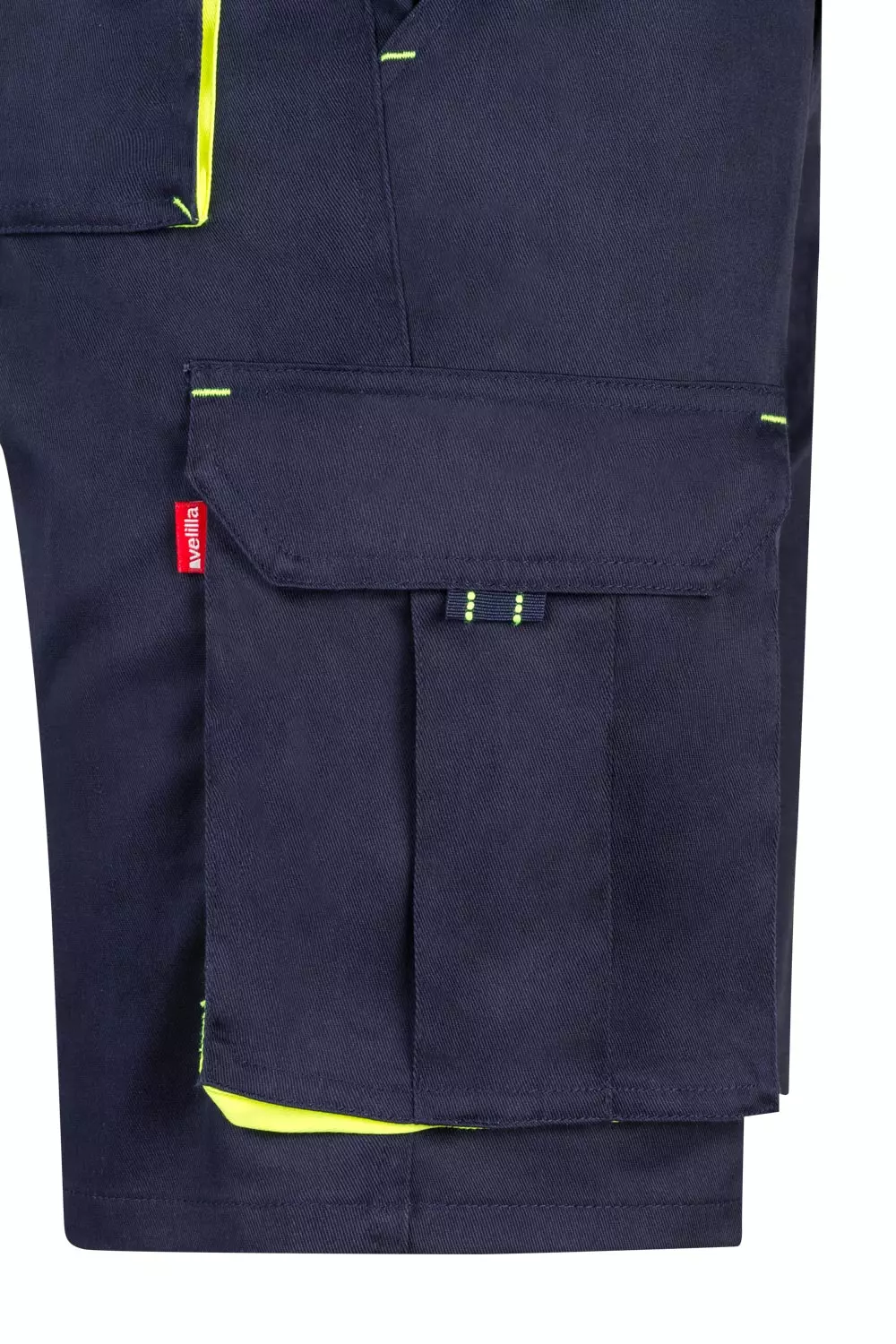 Velilla 103010S-01-20, Work Shorts, Marine Blue/Hi-Vis Yellow, image 5
