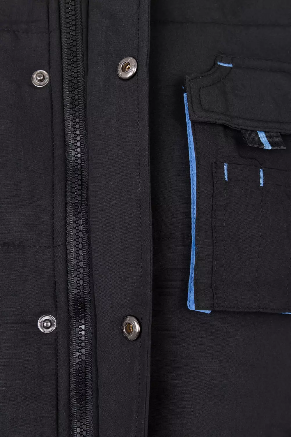 Velilla 205902-00-05, Padded Work Vest, Black/Sky Blue, image 2