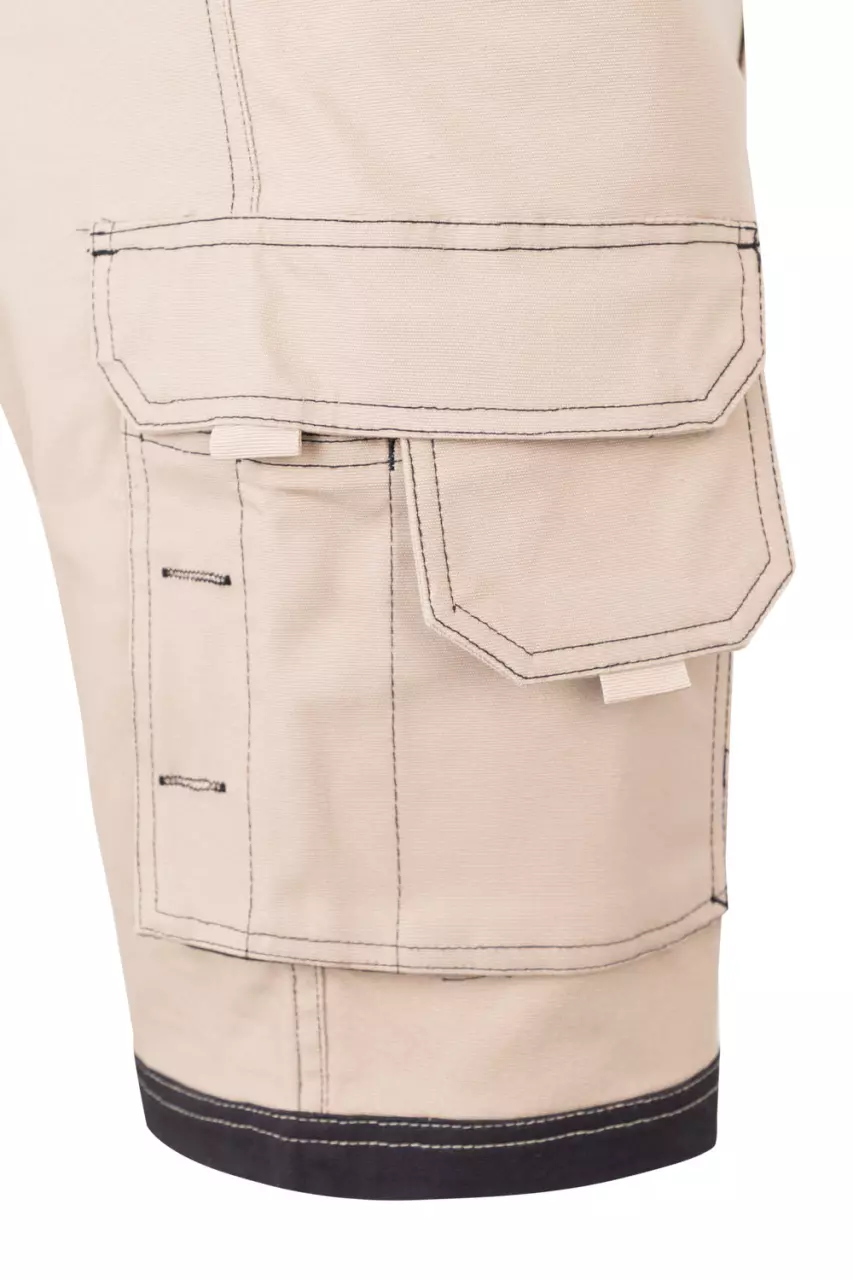 Velilla 103029S-46-00, Work Shorts, Sand Beige/Black, image 7, gallery thumbnail