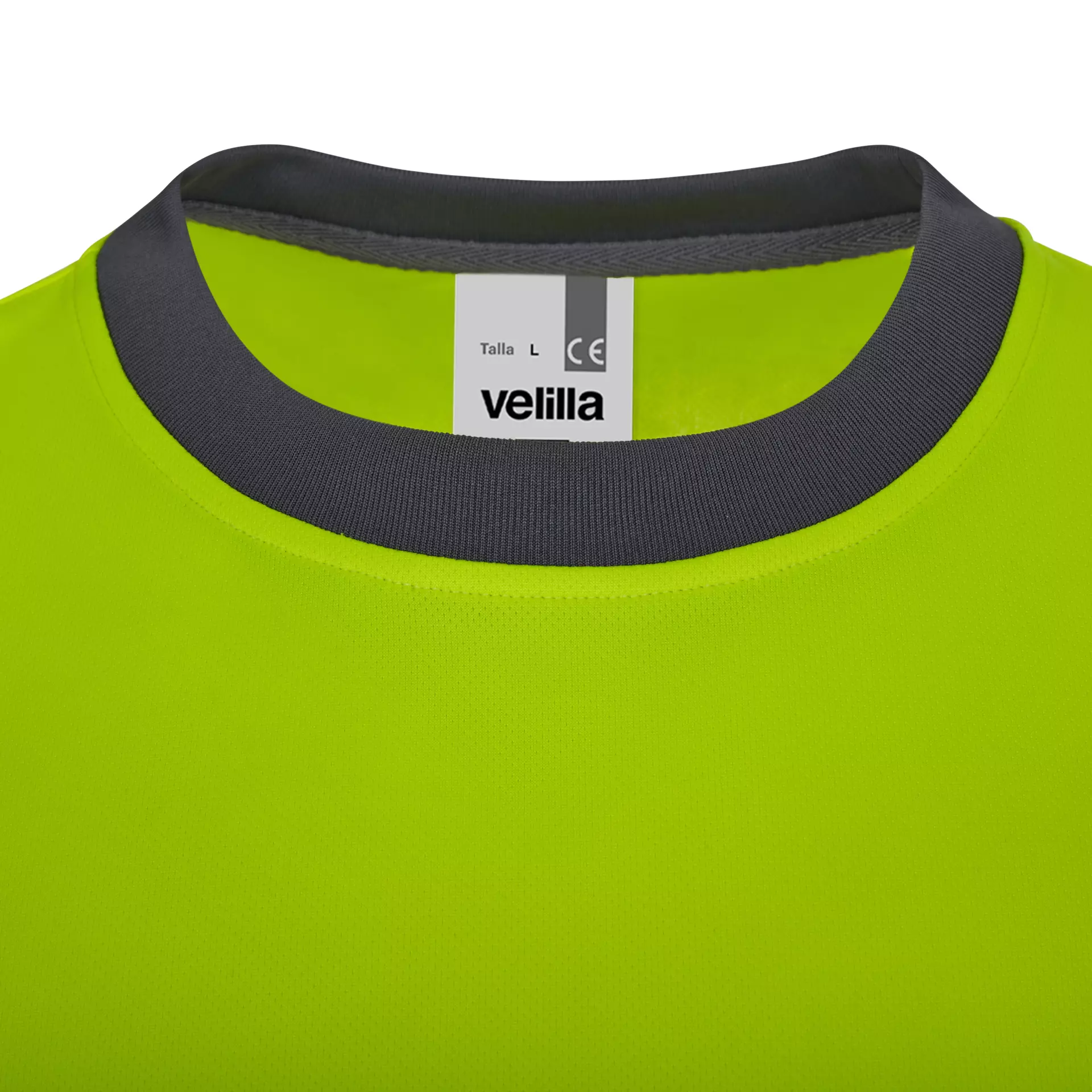 Velilla 305633-08-20, High-Vis T-Shirt, Grey/Hi-Vis Yellow, image 3