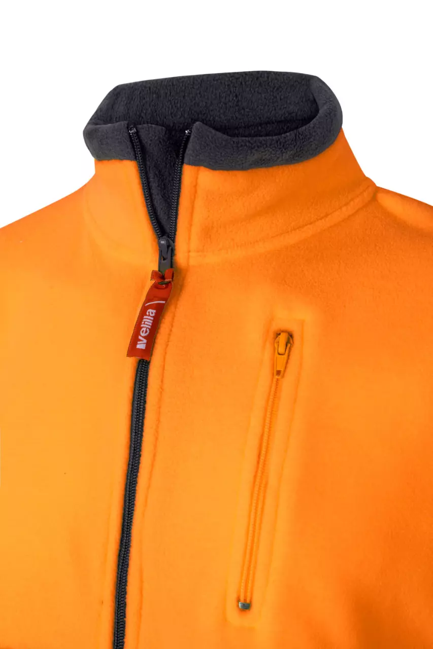 Velilla 0182-01-19-2, Warnschutz-Fleecejacke, Größe 4XL/5XL, Marineblau/Warnschutz-Orange, image 6, gallery thumbnail