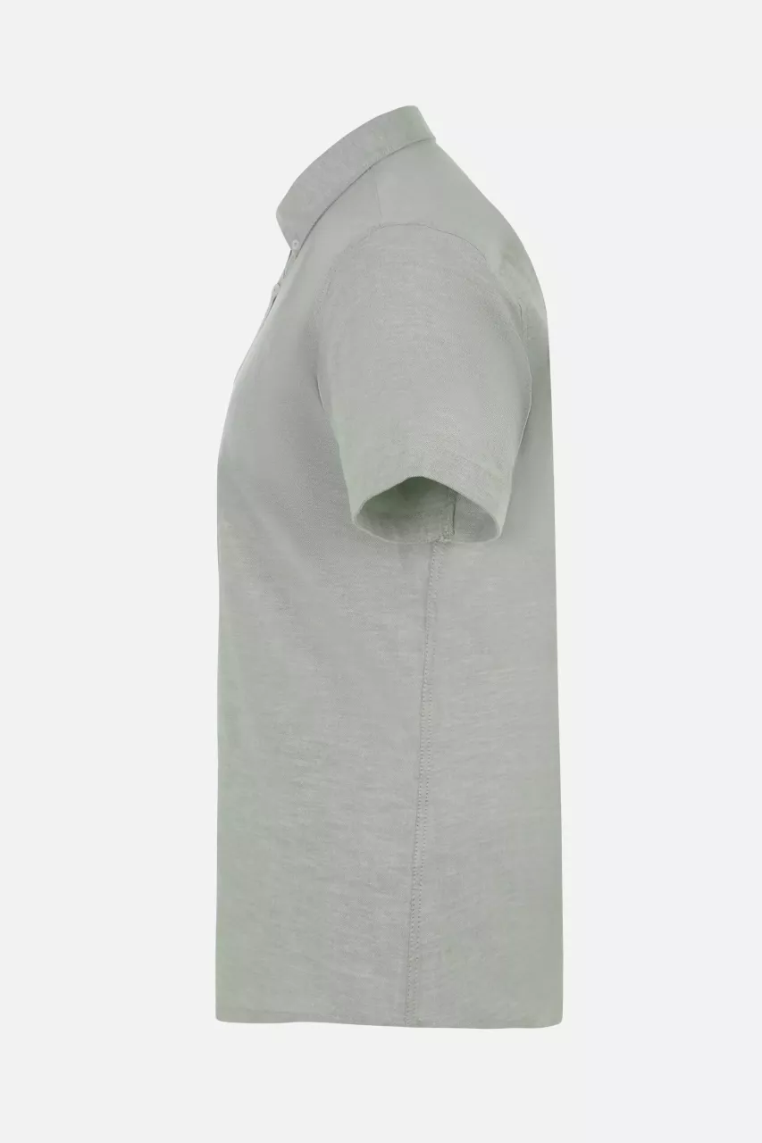 Velilla 405024S-35, Short-Sleeved Work Shirt, Light Olive Green, image 4, gallery thumbnail