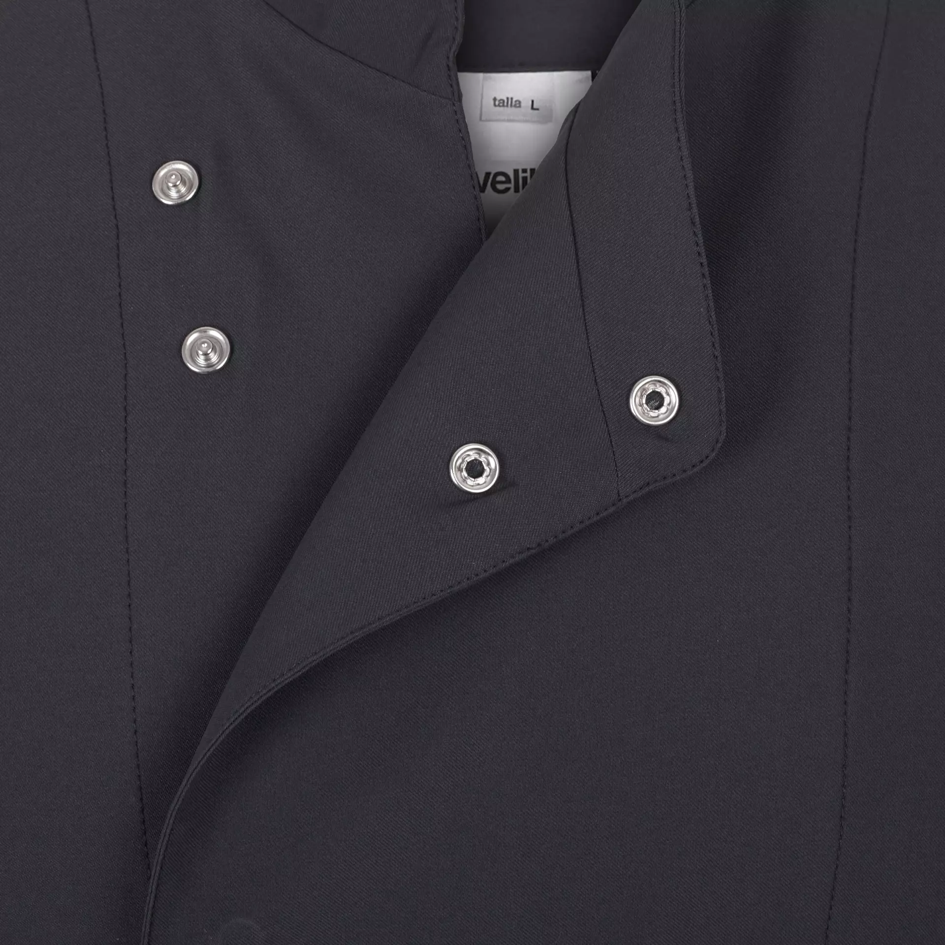 Velilla 405210-42, Long Sleeved Chef Jacket, Dark Grey, image 3