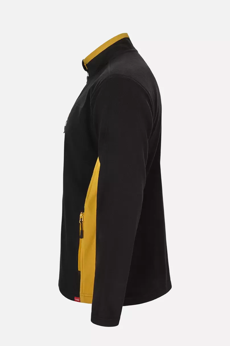 Velilla 201504-00-17, Fleecejacke, Schwarz/Gelb, image 2