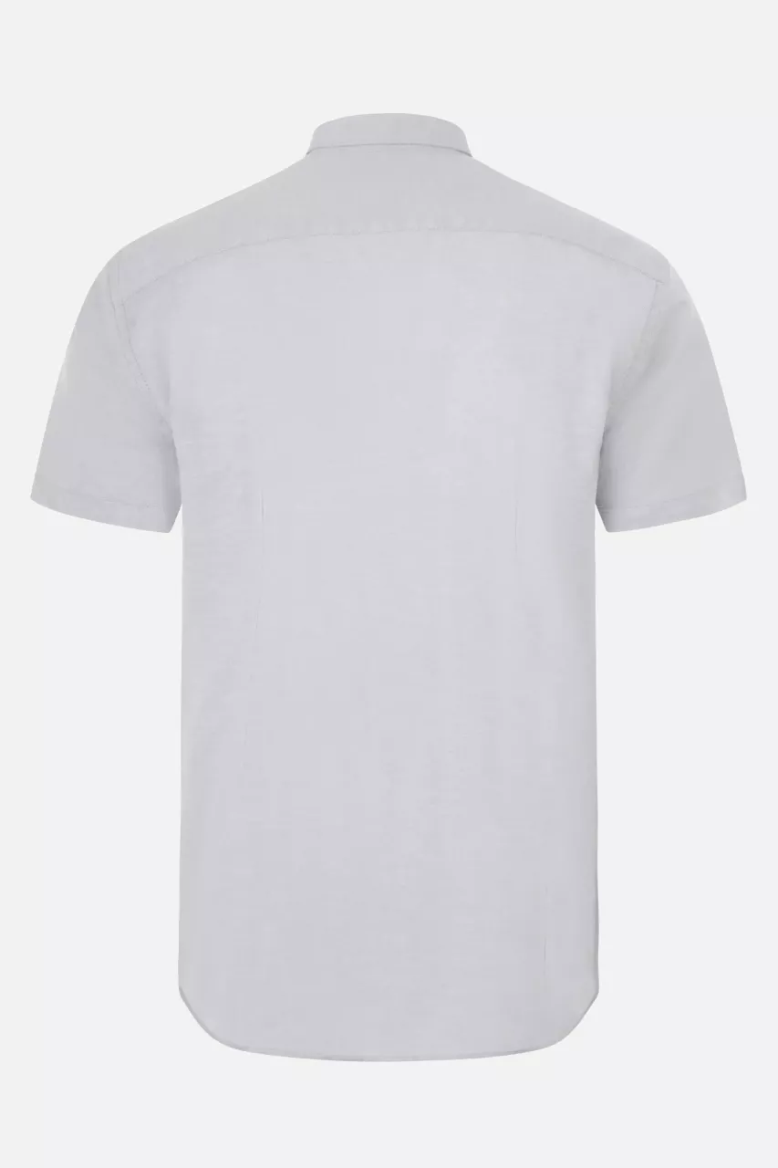Velilla 405024S-58, Short-Sleeved Work Shirt, Ice Grey, image 2, gallery thumbnail