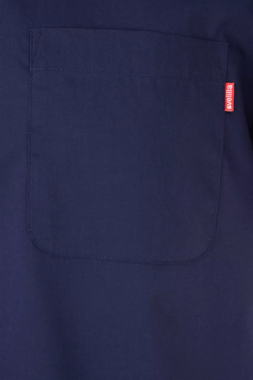 Velilla 531-01, Short-Sleeved Work Shirt, Marine Blue, image 2, gallery thumbnail