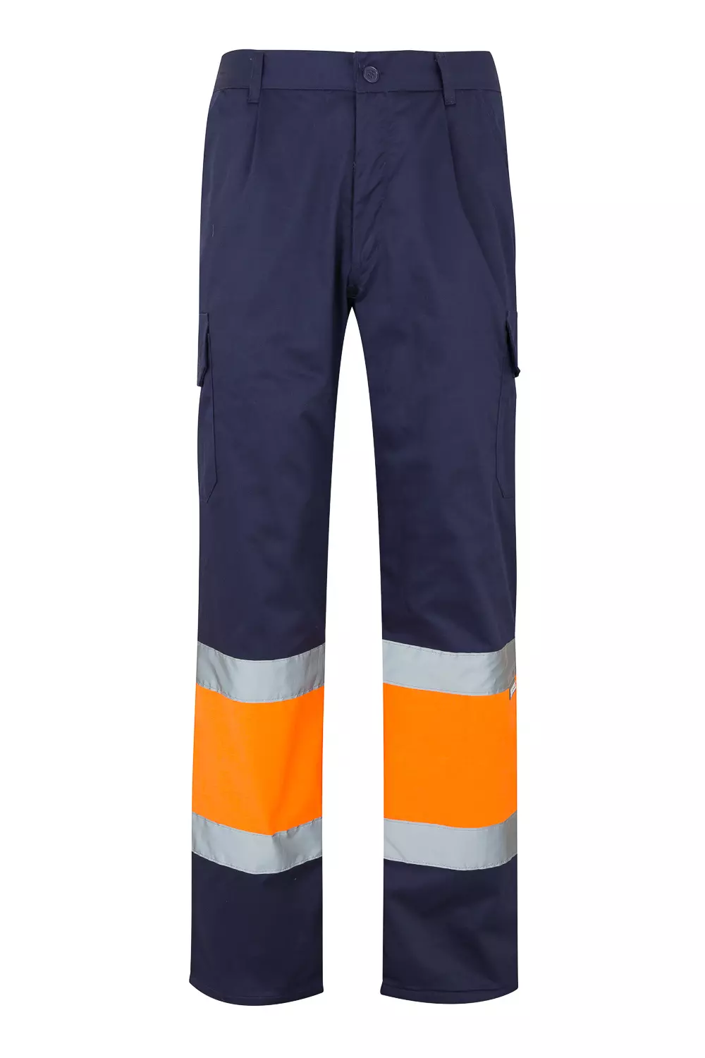 Velilla 0157-01-19, Warnschutz-Hose, Marineblau/Warnschutz-Orange