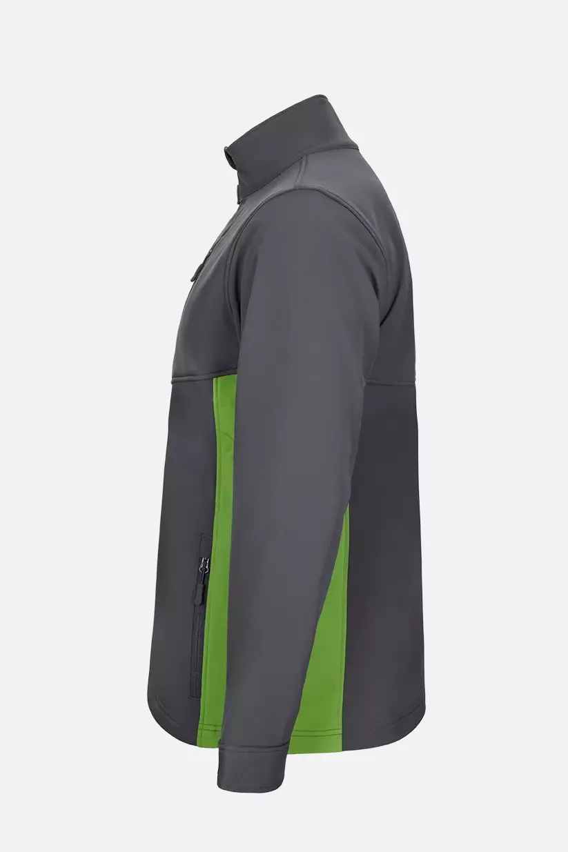 Velilla 106004-08-25, Work Jacket, Grey/Lime Green, image 2