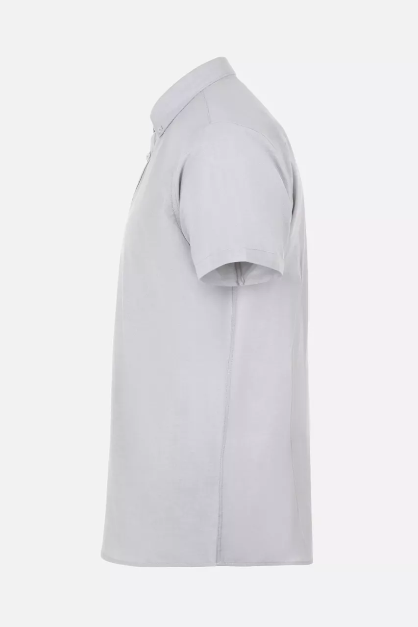Velilla 405024S-58, Short-Sleeved Work Shirt, Ice Grey, image 1, gallery thumbnail