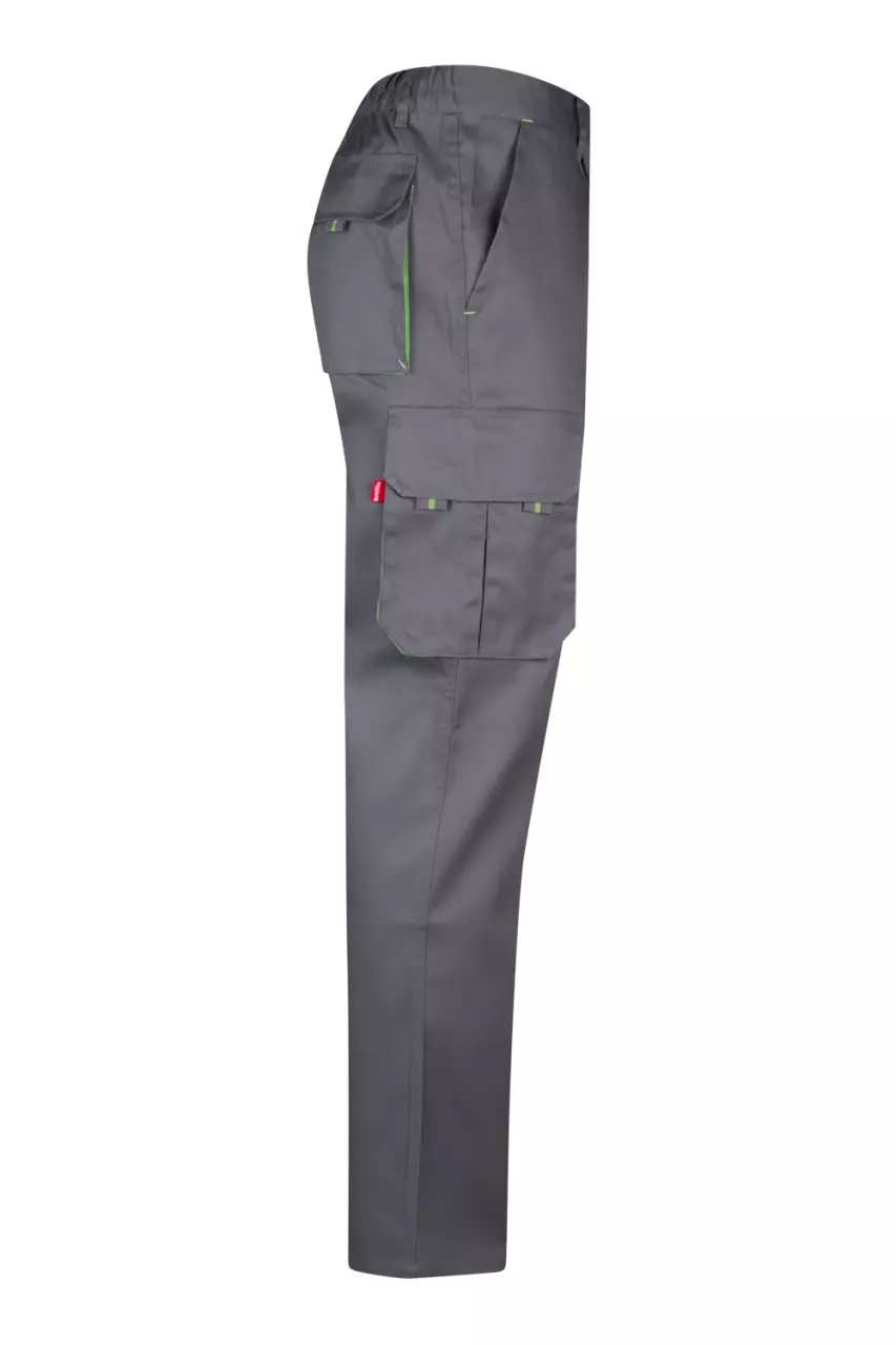 Velilla 103004-08-25, Work Trousers, Grey/Lime Green, image 6, gallery thumbnail