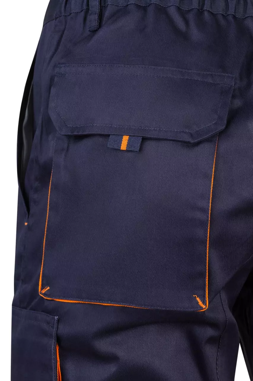 Velilla 103007-01-16, Arbeitsshorts, Marineblau/Orange, image 6, gallery thumbnail