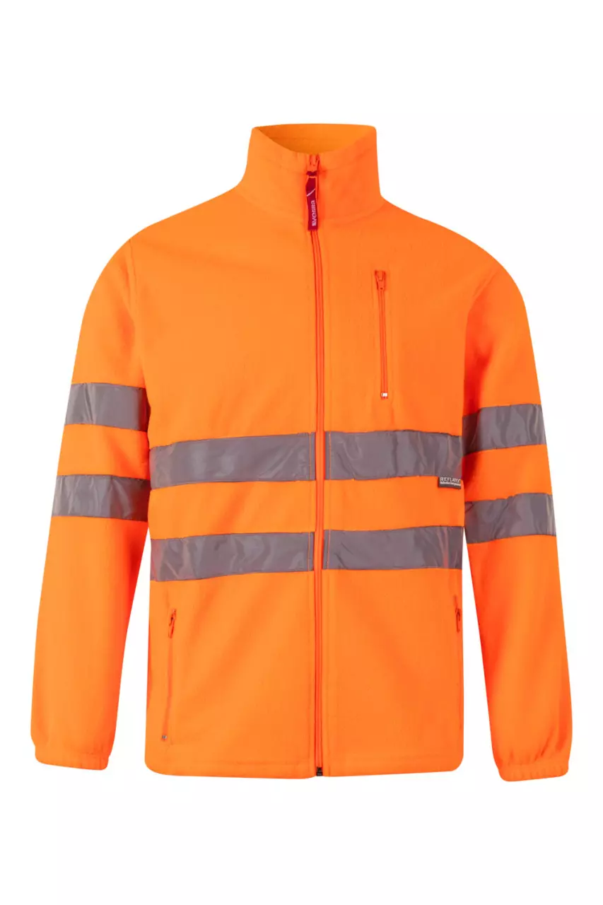 Velilla 181-19-2, High-Vis Fleece Jacket, Size 4XL/5XL, Hi-Vis Orange, image 1, gallery thumbnail