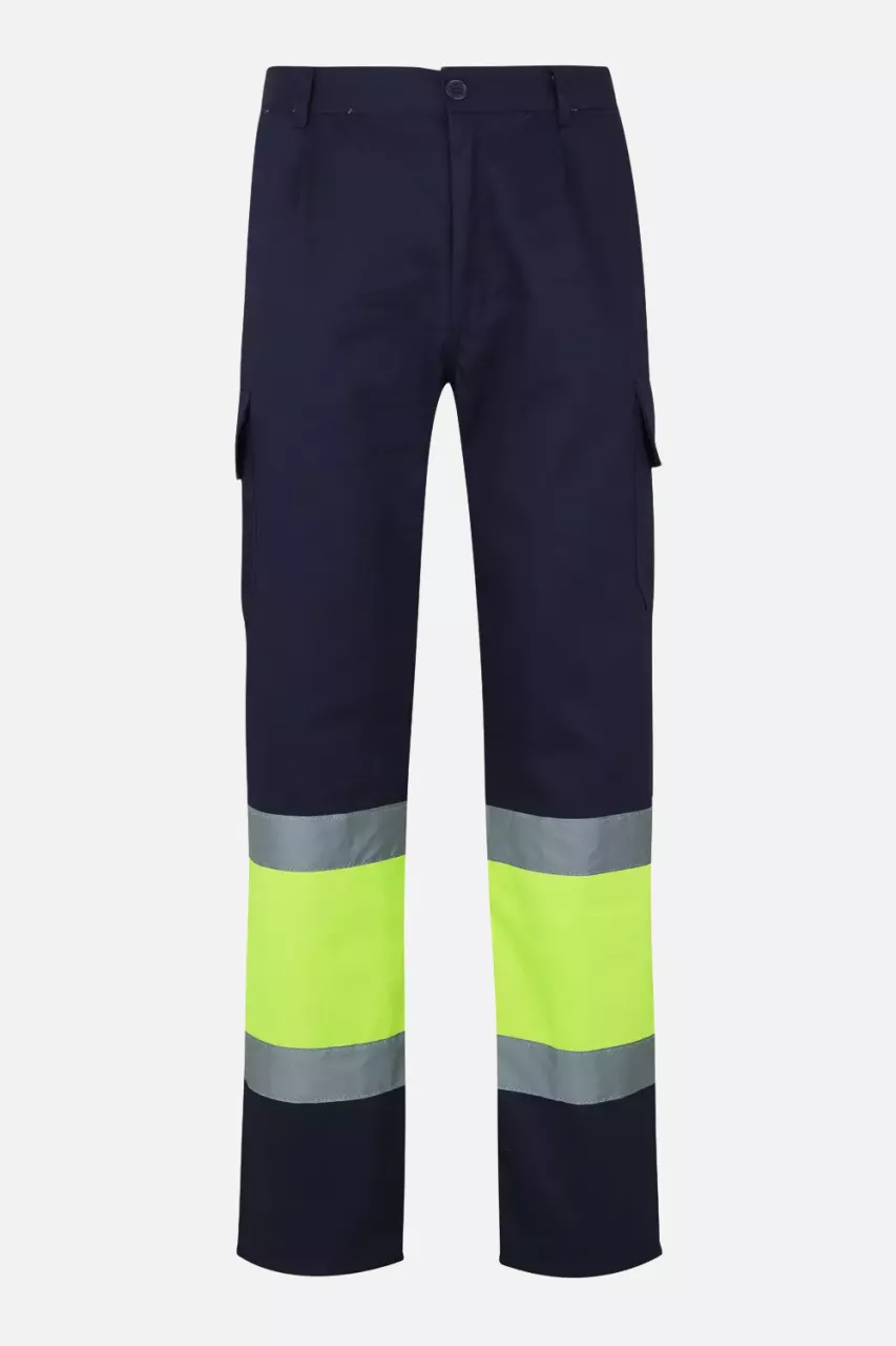 Velilla 0157-01-20, Warnschutz-Hose, Marineblau/Warngelb, image 1, gallery thumbnail