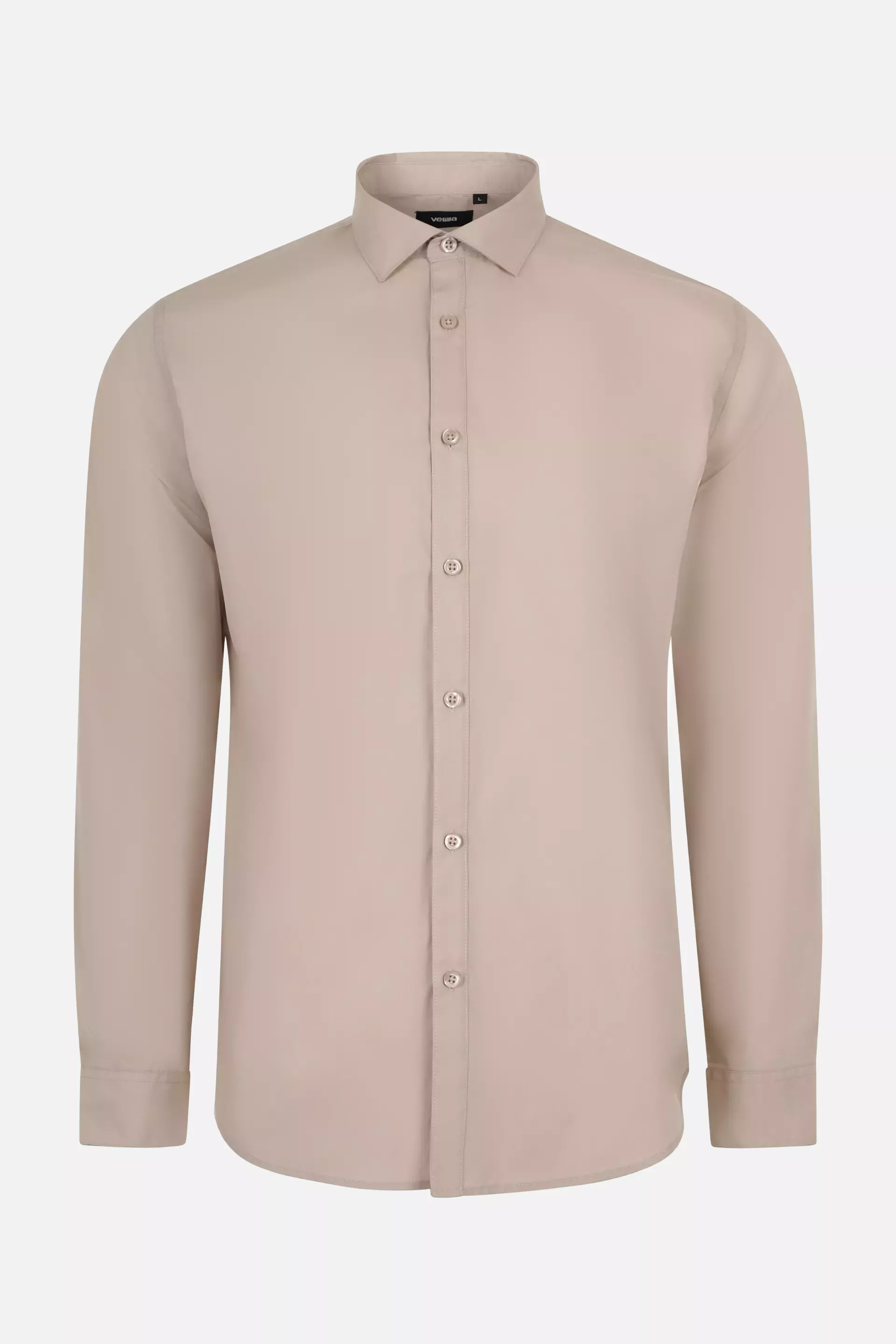 Velilla 405009-47, Long Sleeved Work Shirt, Light Beige, image 1