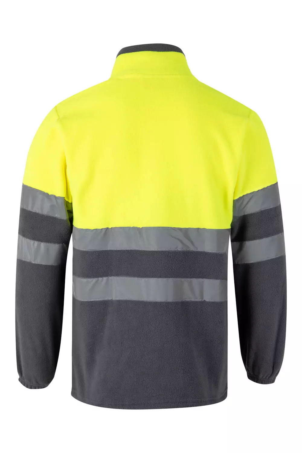 Velilla 0183-08-20-2, Warnschutz-Fleecejacke, Größe 4XL/5XL, Grau/Warngelb, image 3