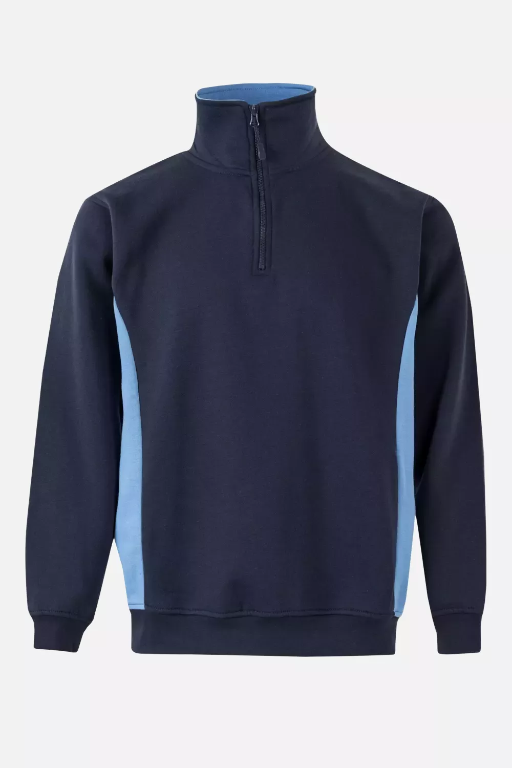 Velilla 105704-61-05, Work Sweatshirt, Navy Blue/Sky Blue, image 1