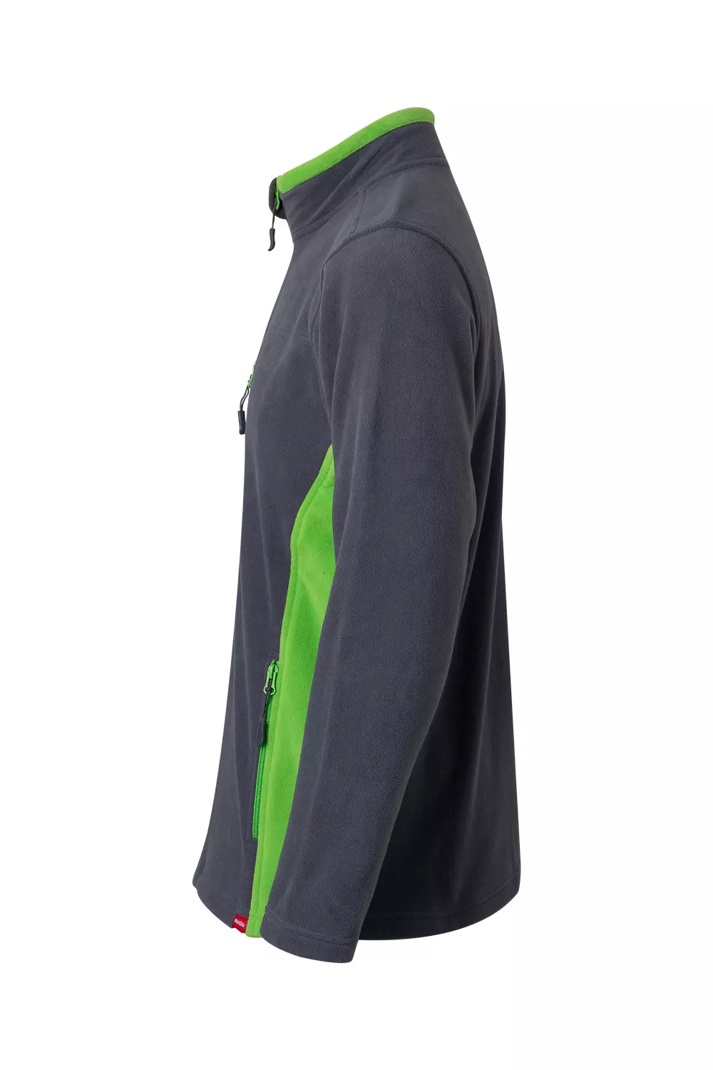 Velilla 201504-08-25, Fleece Jacket, Grey/Lime Green, image 3