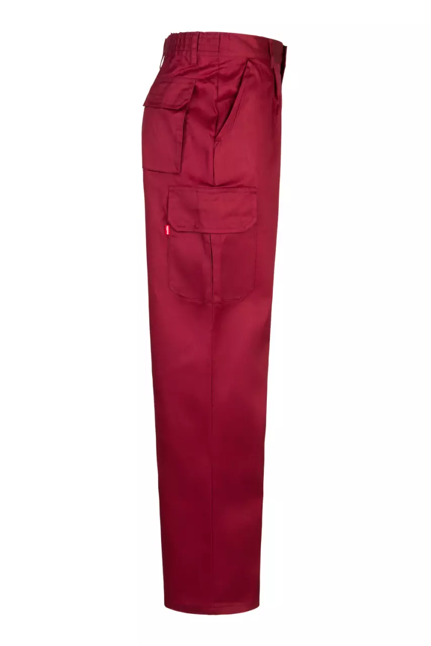 Velilla 345-18, Work Trousers, Maroon, image 2, gallery thumbnail