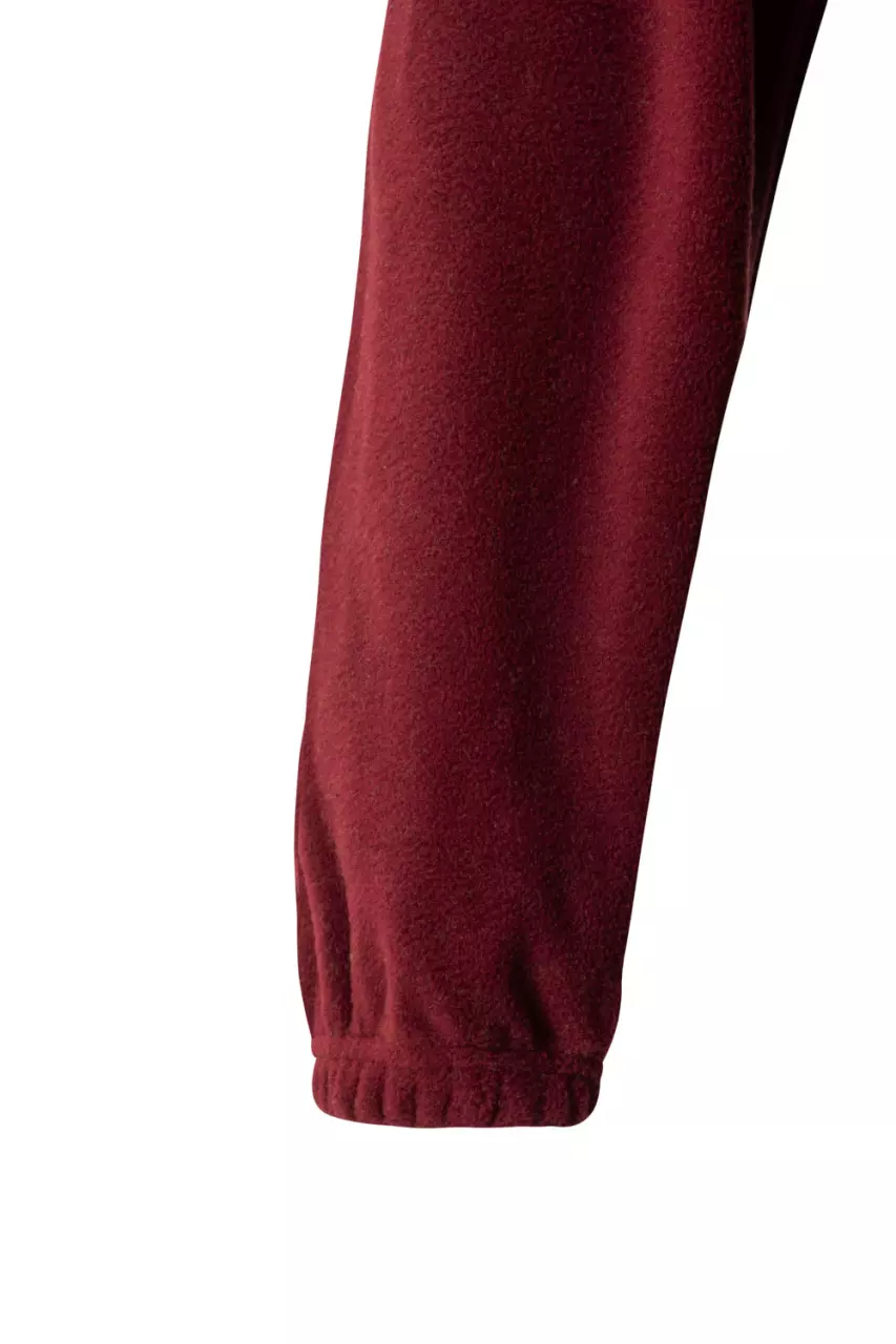 Velilla 183-18-20, High-Vis Fleece Jacket, Maroon/Hi-Vis Yellow, image 7, gallery thumbnail