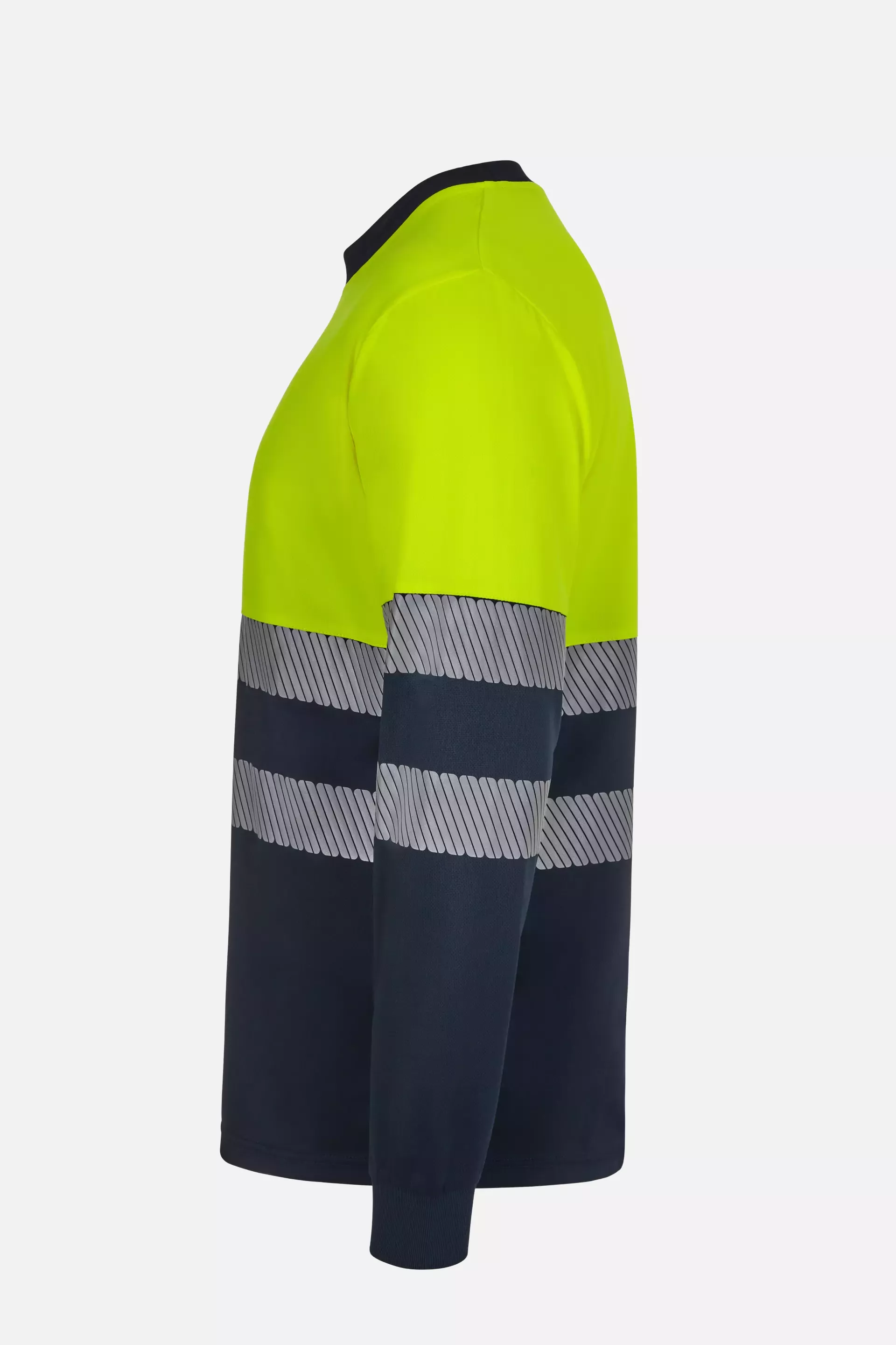 Velilla 305635-61-20, Warnschutz-Langarm T-Shirt, Marineblau/Warngelb, image 3