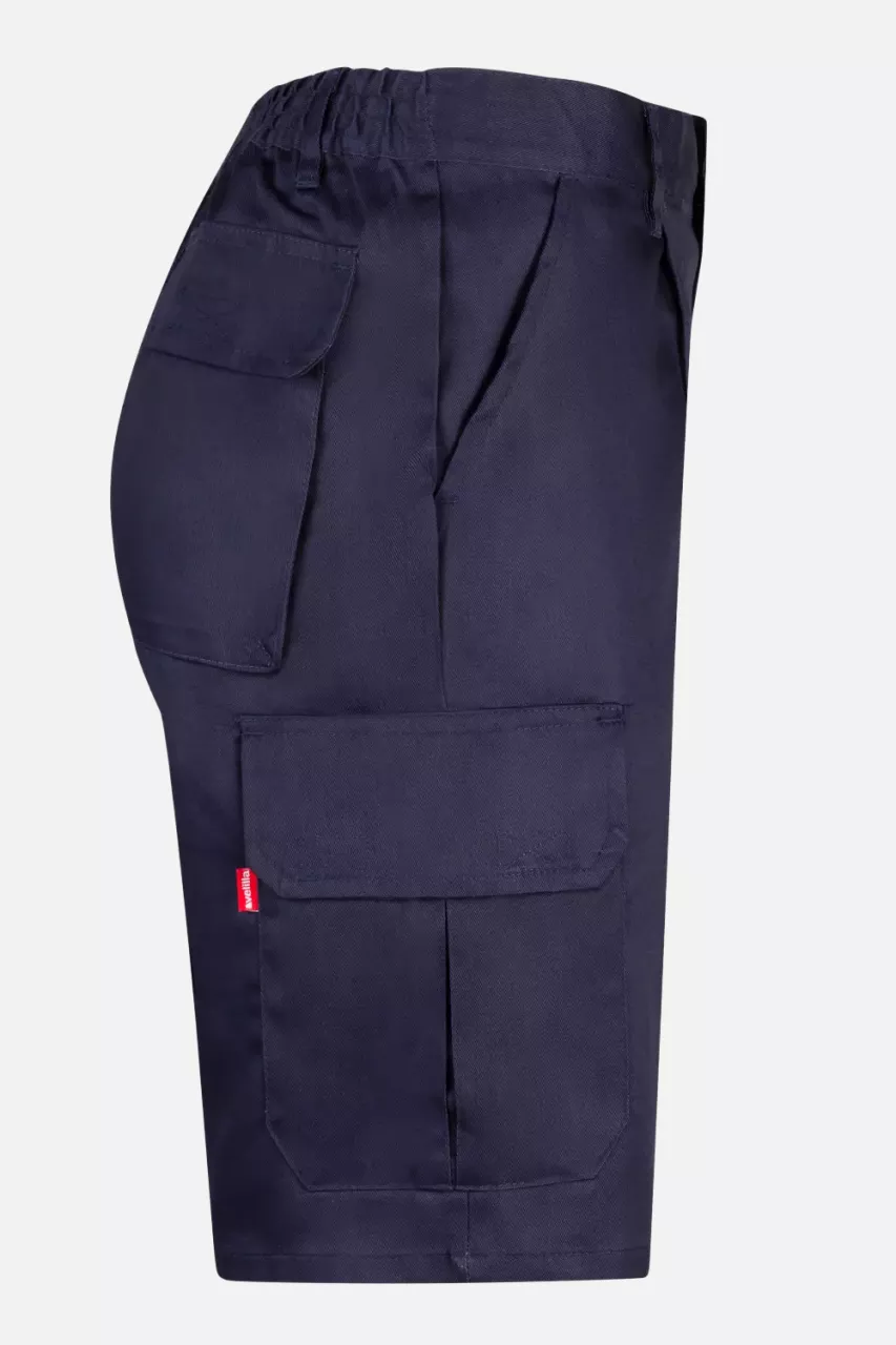 Velilla 344-01, Work Shorts, Marine Blue, image 2, gallery thumbnail