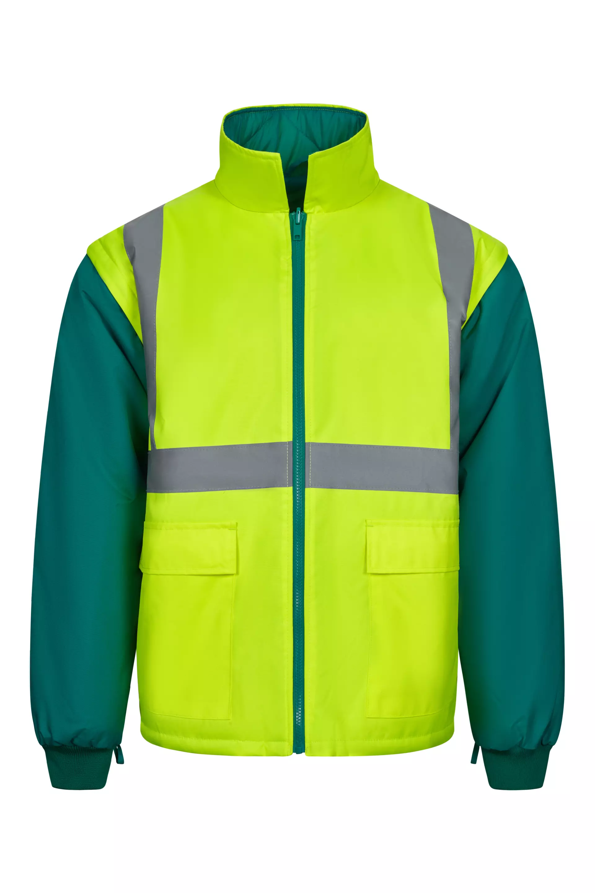 Velilla 306003-02-20, High-Vis Jacket, Green/Hi-Vis Yellow, image 5