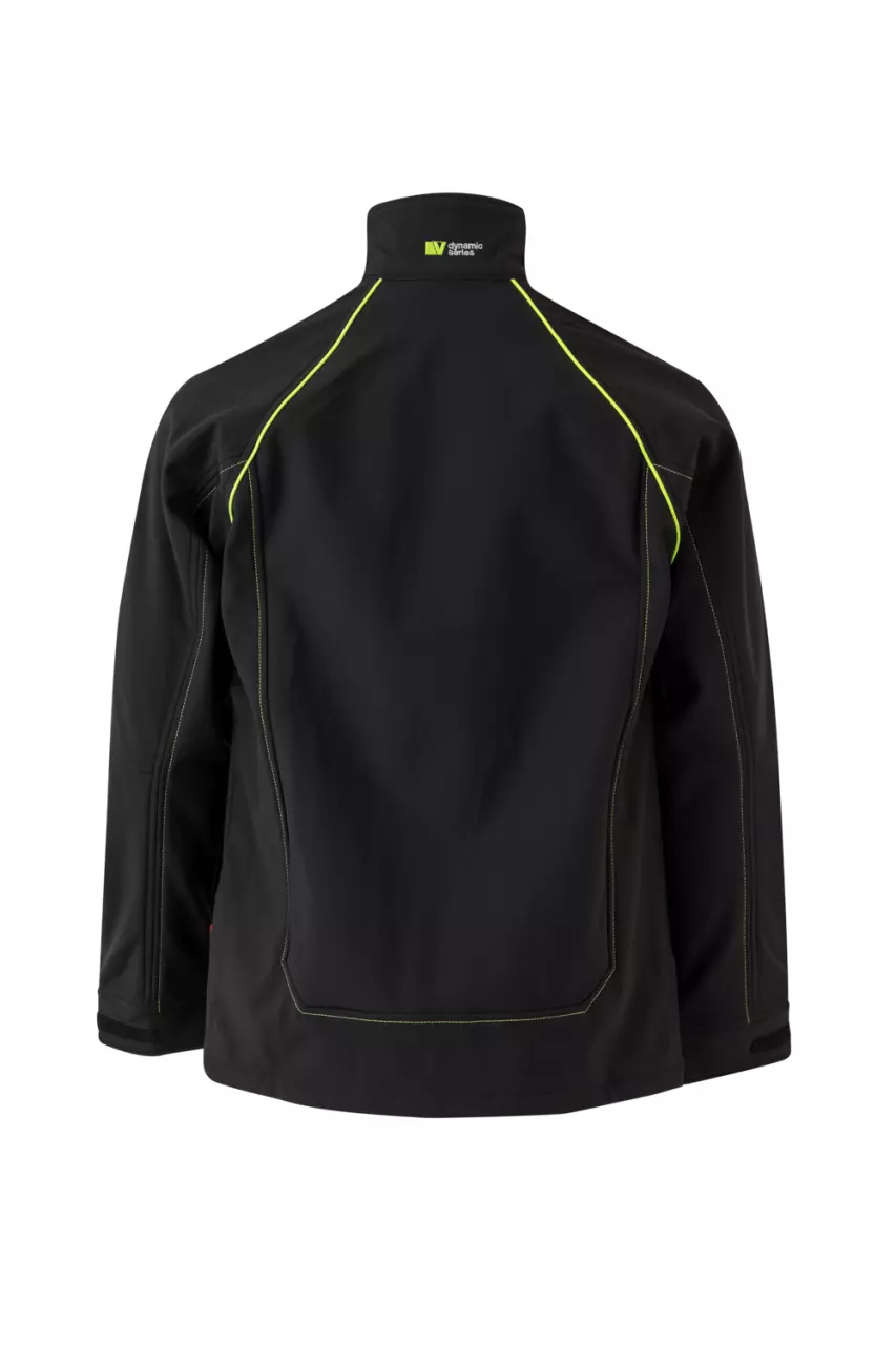 Velilla 206001-00-20, Work Jacket, Black/High-Vis Yellow, image 2, gallery thumbnail