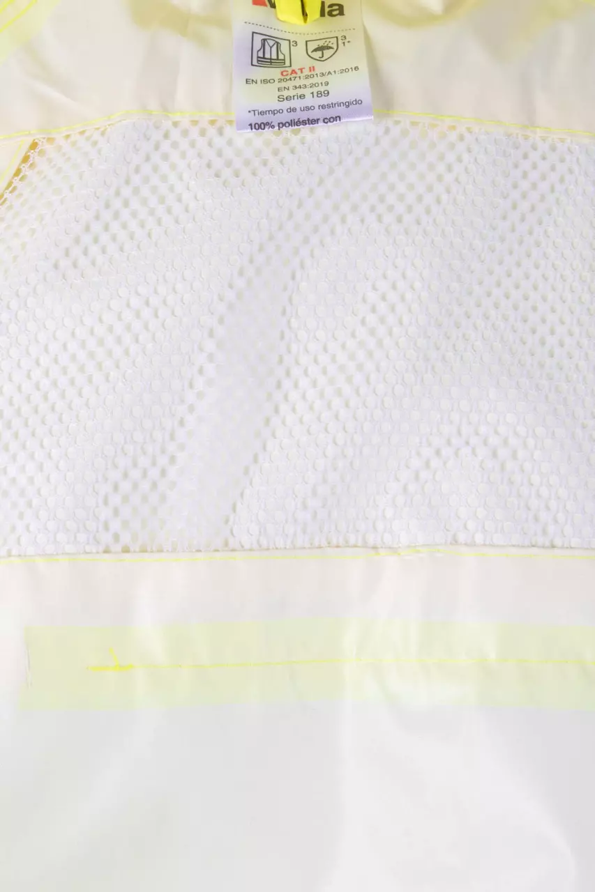 Velilla 189-20, High-Vis Rain Suit, Hi-Vis Yellow, image 2, gallery thumbnail