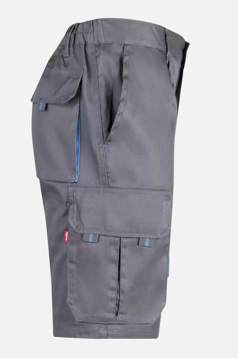 Velilla 103007-08-05, Work Shorts, Grey/Sky Blue, image 5