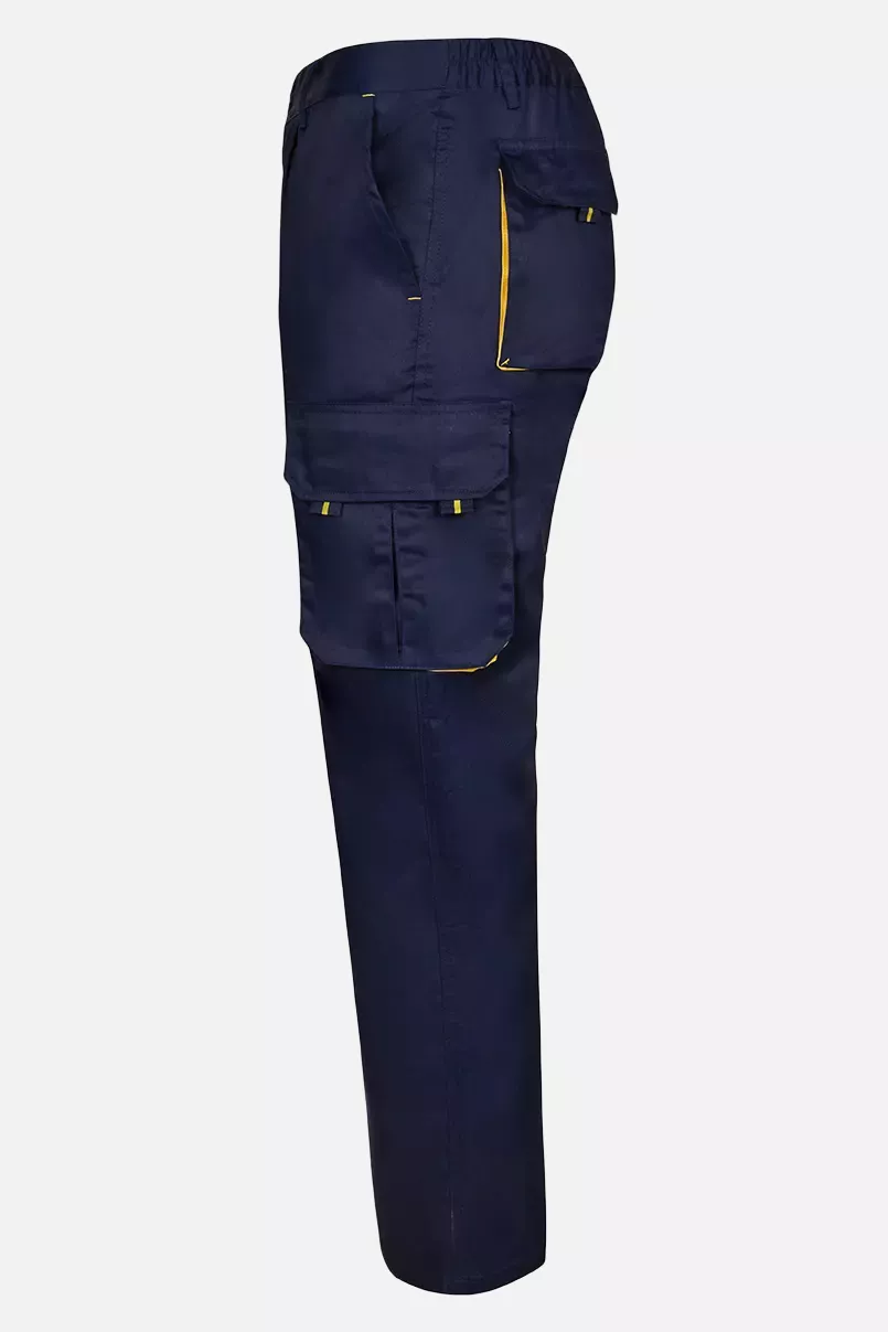 Velilla 103004-61-17, Work Trousers, Navy Blue/Yellow, image 3
