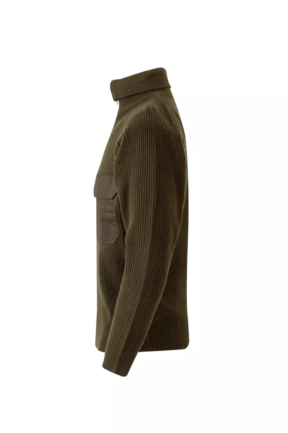 Velilla 101-03, Work Sweater, Khaki Green, image 2