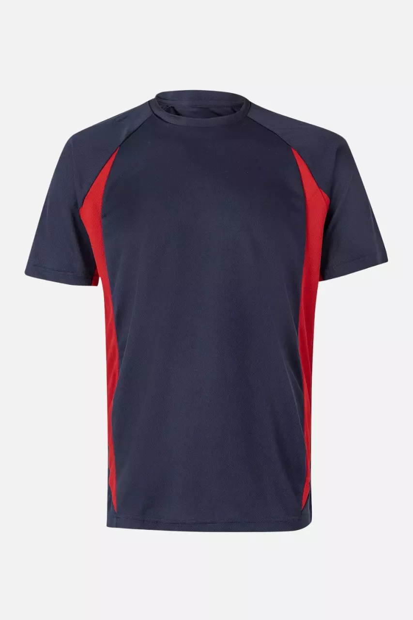 Velilla 105501-61-12, Arbeits-T-Shirt, Marineblau/Rot, image 1, gallery thumbnail