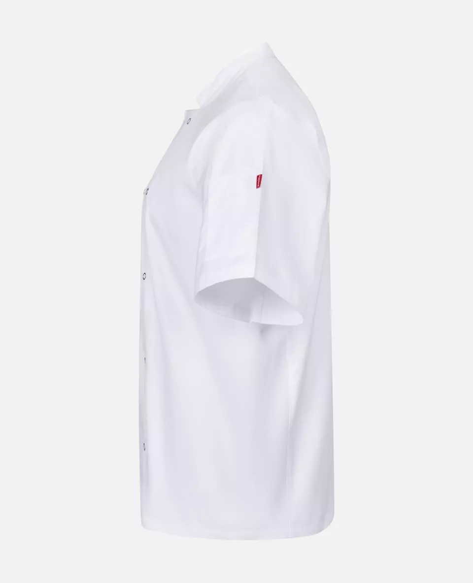 Velilla 405205-07, Short-Sleeved Chef Jacket, White, image 2, gallery thumbnail