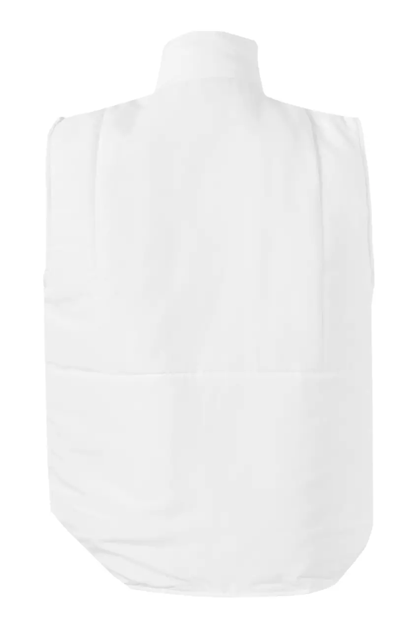 Velilla 205901-07, Padded Work Vest, White, image 4, gallery thumbnail