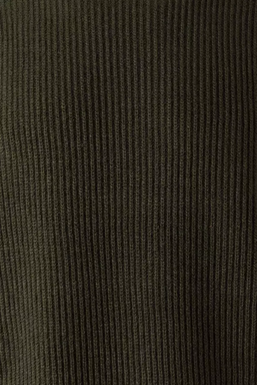 Velilla 100-03, Work Sweater, Khaki Green, image 4, gallery thumbnail