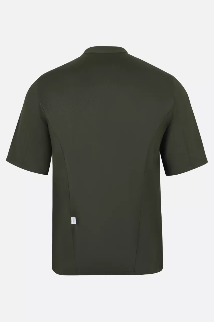 Velilla 405209-36, Short-Sleeved Chef Jacket, Olive Green, image 4, gallery thumbnail