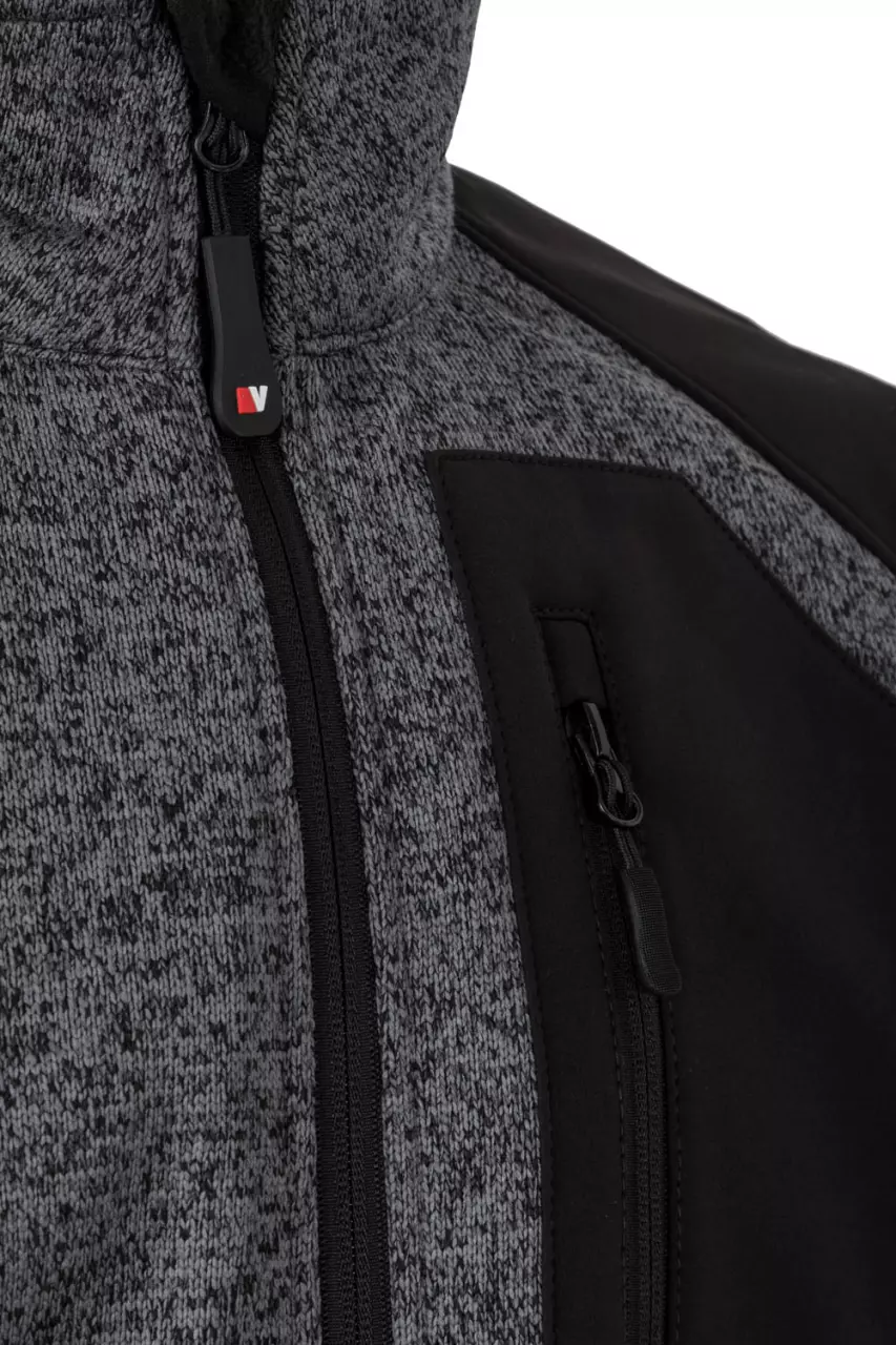 Velilla 206008-08-00, Work Jacket, Heather Grey/Black, image 4, gallery thumbnail