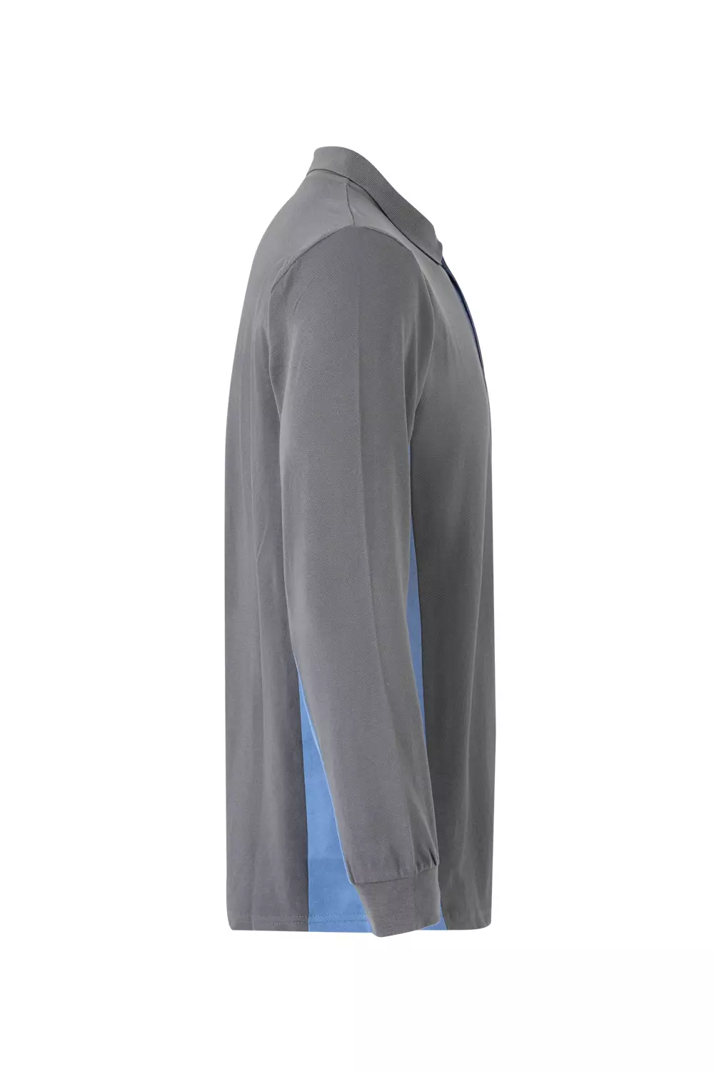 Velilla 105514-08-05, Long Sleeved Polo Shirt, Grey/Sky Blue, image 3