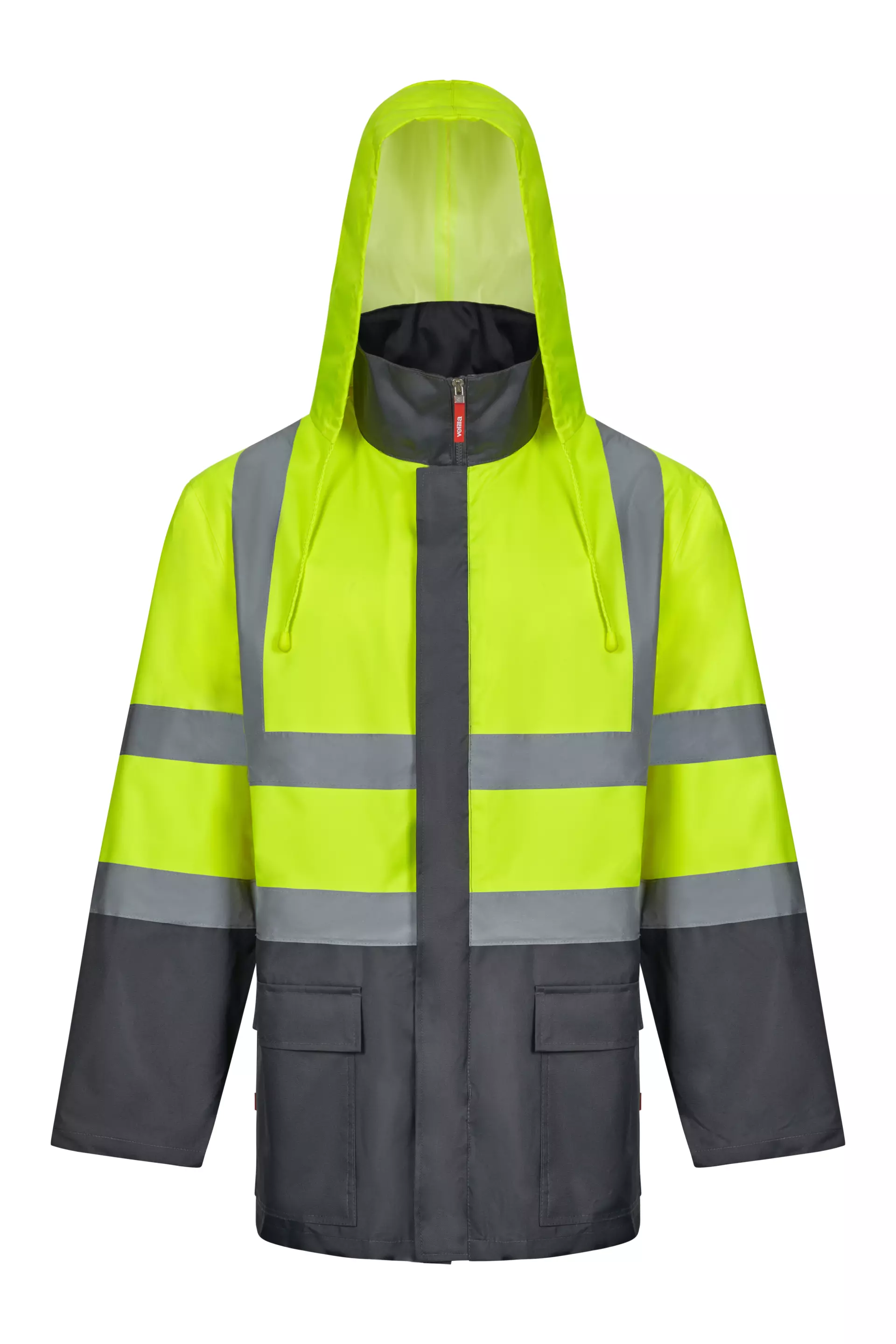 Velilla 306003-08-20-1, High-Vis Jacket, Grey/Hi-Vis Yellow, image 2