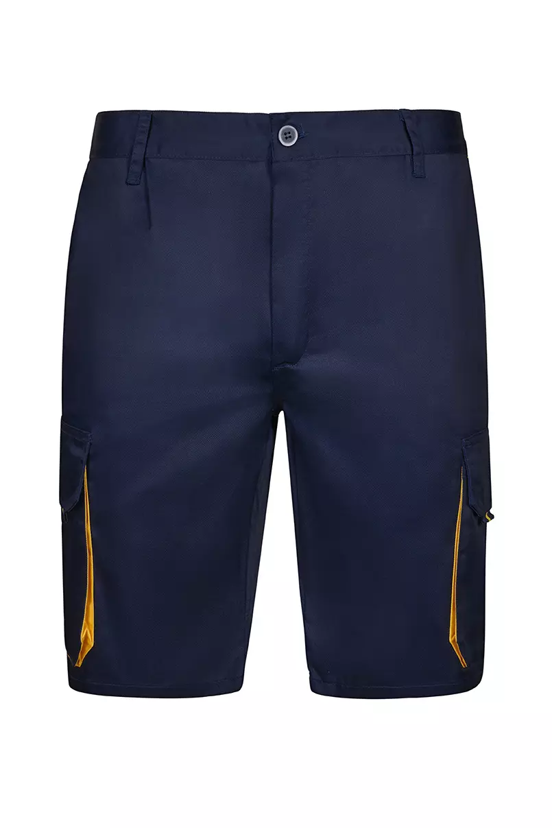 Velilla 103007-61-17, Work Shorts, Navy Blue/Yellow