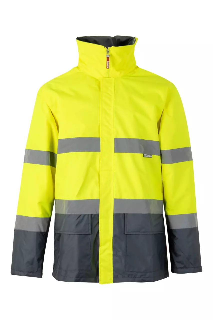 Velilla 306002-08-20, Warnschutzjacke, Grau/Warngelb