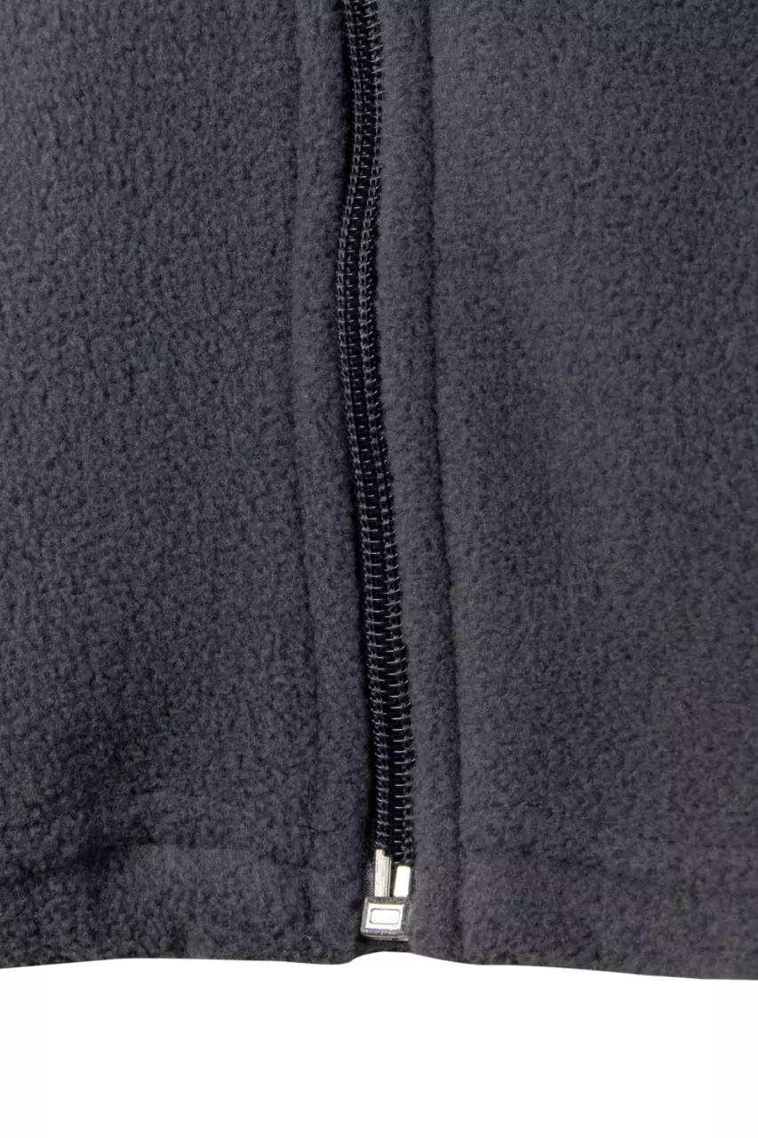 Velilla 0183-08-20, High-Vis Fleece Jacket, Grey/Hi-Vis Yellow, image 2, gallery thumbnail