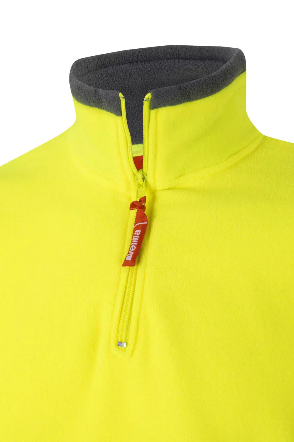 Velilla 0182-08-20, High-Vis Fleece Jacket, Grey/Hi-Vis Yellow, image 4