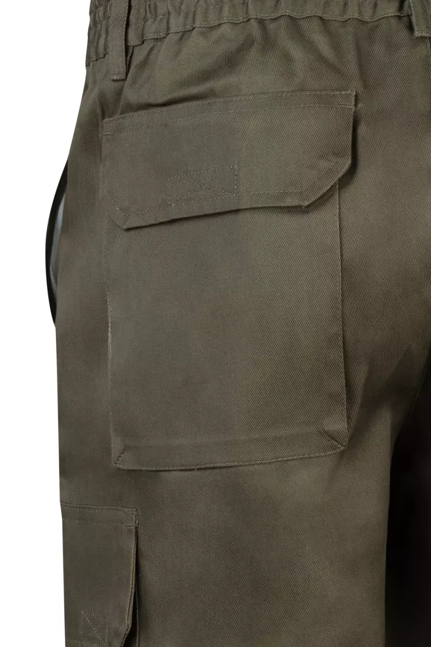 Velilla 344-03, Work Shorts, Khaki Green, image 4, gallery thumbnail