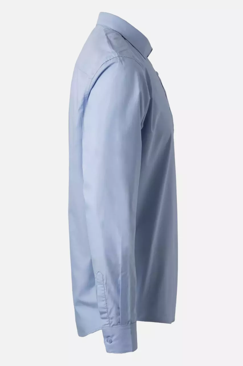 Velilla 405009-05, Long Sleeved Work Shirt, Sky Blue, image 6, gallery thumbnail