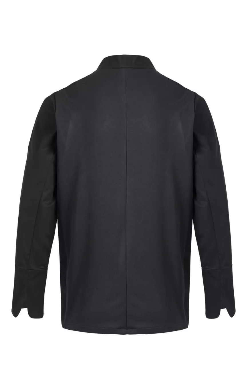 Velilla 405204-00, Long Sleeved Chef Jacket, Black, image 5, gallery thumbnail