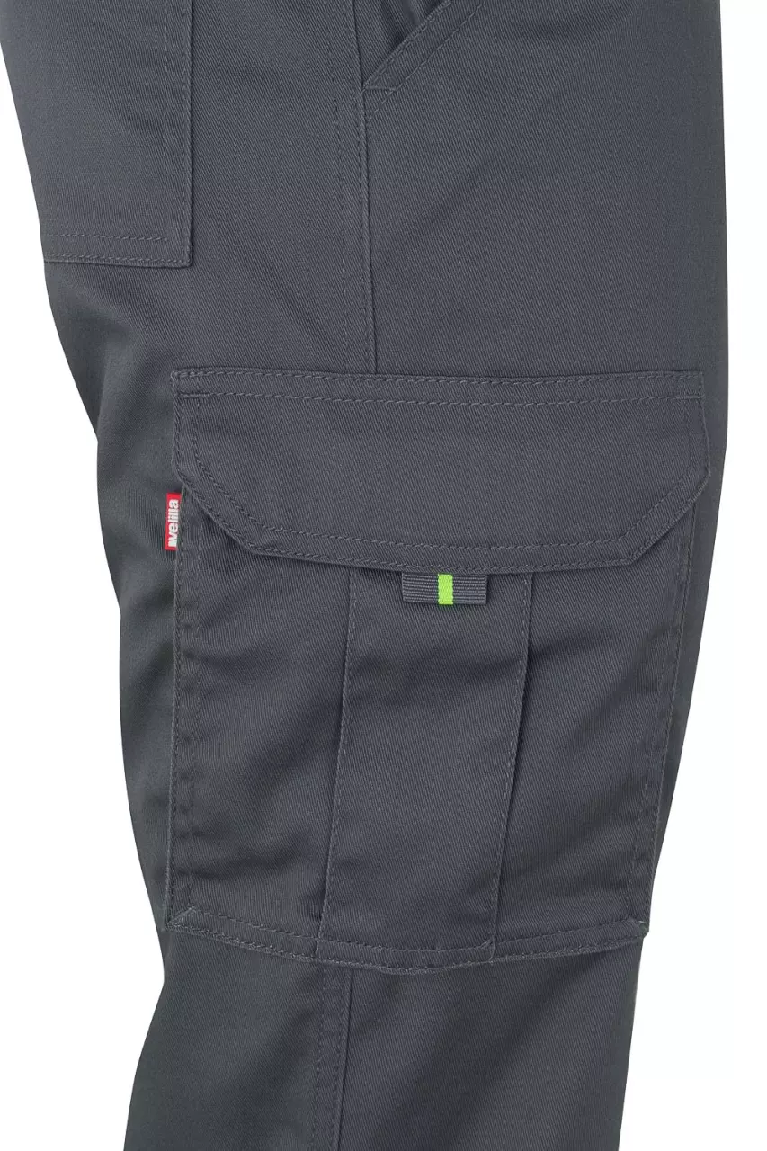 Velilla 303002S-08-20, High-Vis Work Trousers, Grey/Hi-Vis Yellow, image 2, gallery thumbnail