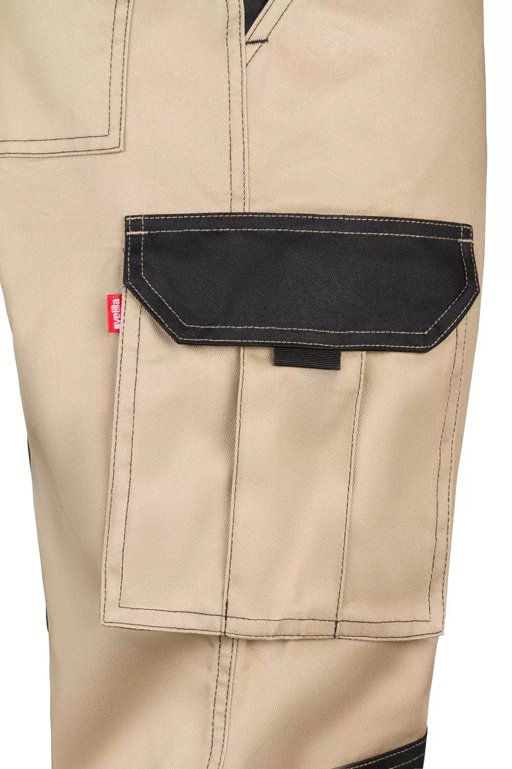 Velilla 103020B-46-00, Work Trousers, Sand Beige/Black, image 3